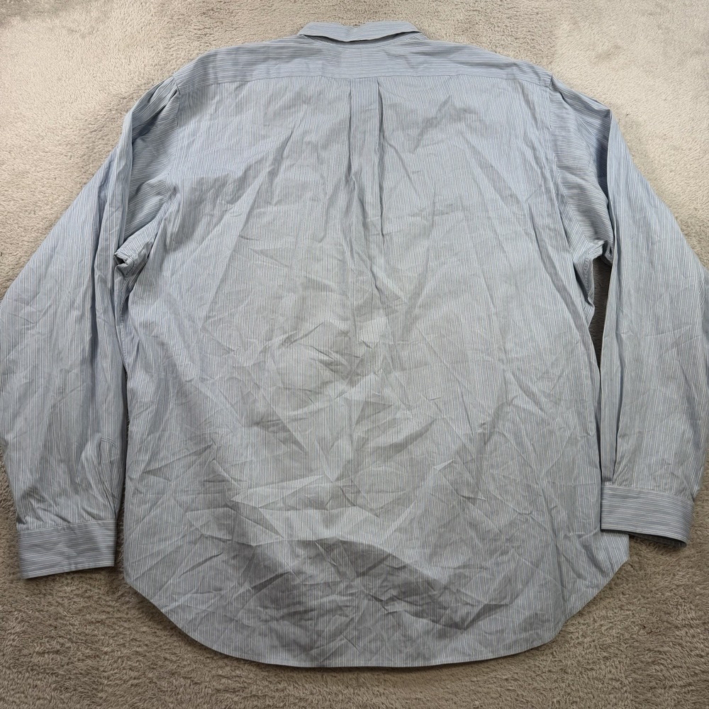 Polo Ralph Lauren Shirt Men 2XL Blue Striped Classic Fit Button Down Pony Cotton - Picture 7 of 8